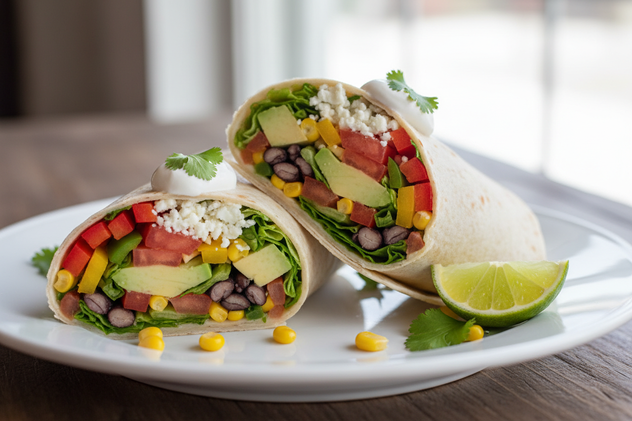 Mexican veg wrap